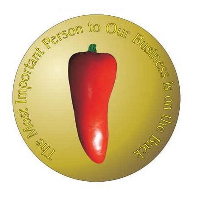 Red Chili Pepper Photo Hand Mirror (2½" Diameter)