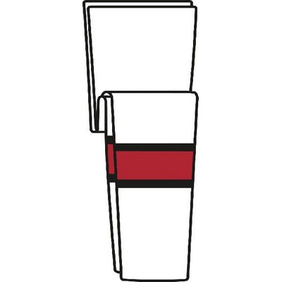 Team Canada Pro Series White Home Socks w/Red & Black Stripes