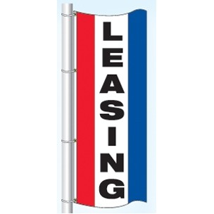Single Faced Stock Message Interceptor® Drape Flag (Leasing)