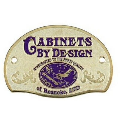 1" Custom Brass Metal Decal Plates
