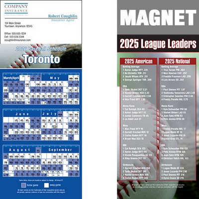 Toronto Pro Baseball Schedule Magnet (3 1/2"x8 1/2")