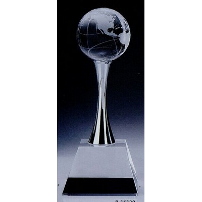 Small Globe Award w/Base (3-1/8"x3-1/8"x8")