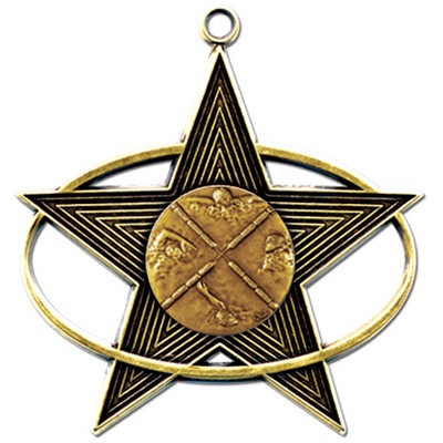 Stock All-Star 3" Medal- Swimming Styles Male