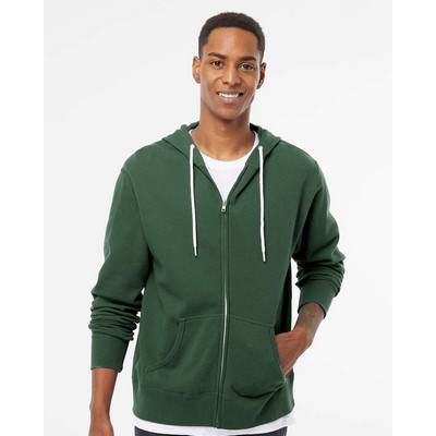 Independent Trading Co.® Unisex Lightweight Full-Zip Hooded Sweatshirt