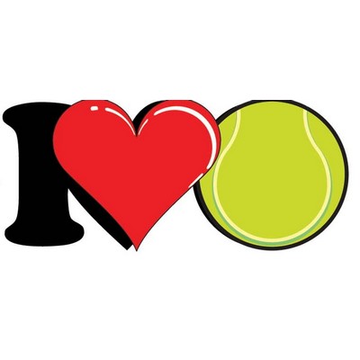 I Love Tennis Maxi Magnet (2 Square Inch)
