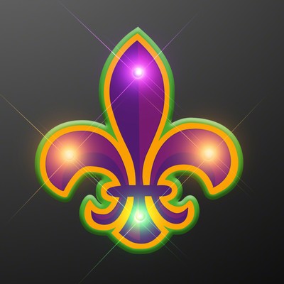 Fleur De Lis Flashing Pins - BLANK