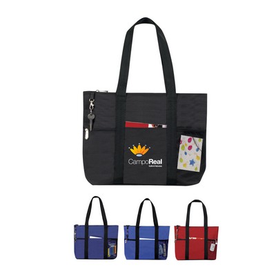 600 Denier Zipper Travel Tote Bag