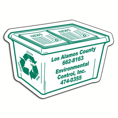 30 Mil Recycle Bin Magnetic Note Holder