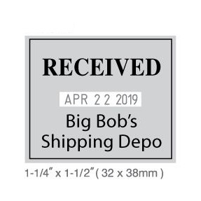 Die Plate Dater - 1-1/4"x1-1/2" imprint area