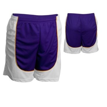 Adult Cool Mesh Short w/ Contrast Front & Back Panel & Piping (7" Inseam)