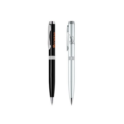 Aluminum Diamond Rollerball Twist Metal Pen