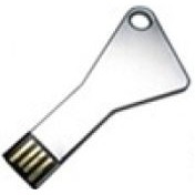 Stainless Steel Key USB Drive w/Round Key Hole