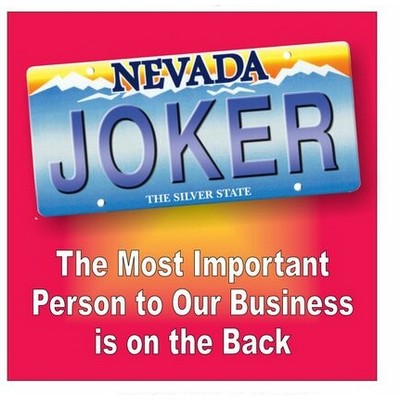 Nevada License Plate Hand Mirror (2½"x2½")