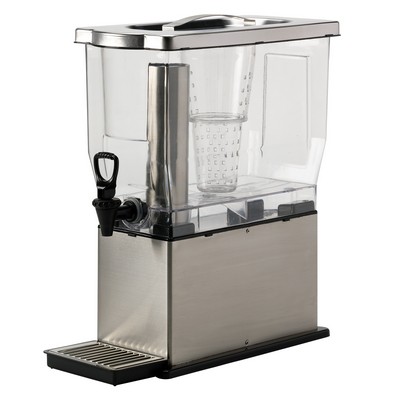Stainless Rectangle Cold Beverage Dispenser (3 Gallon)