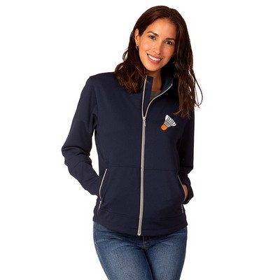 Zorrel® Ladies Stockton Syntrel™ Box Knit Full Zip Jacket