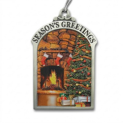 3D Gallery Print Collection Season's Greetings Hearth Mini Ornament