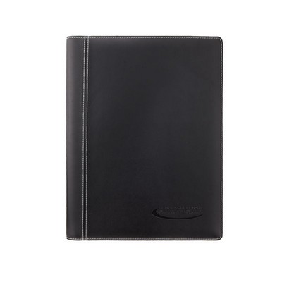 Concord Non Zippered Leather Padfolio (Black)