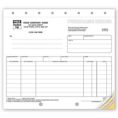 Purchase Order Forms - Small (3 Part)