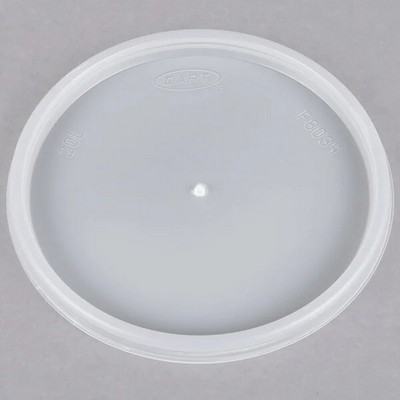 12 Oz. Foam Food Container Lid, Flat