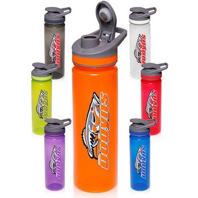 22 Oz. Plastic Sports Bottles with Flip Lid