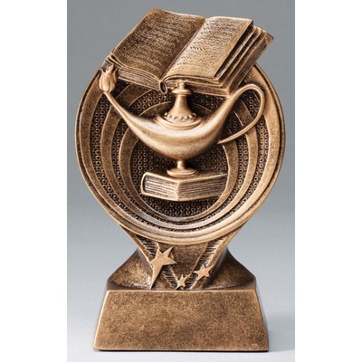Lamp of Knowledge - Saturn Resin Design - 6"