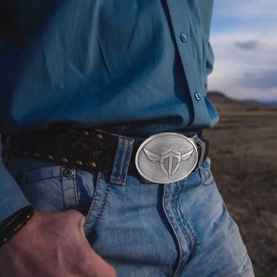 Pewter Belt Buckle (3" x 4")