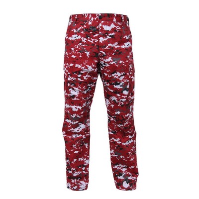 Red Digital Camo B.D.U. Pants (XS to XL)