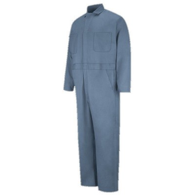 Red Kap™ Men's Button-Front Cotton Coverall - Postman Blue
