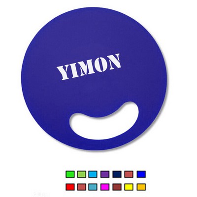 Round Die-Cut Plastic Hand Fan