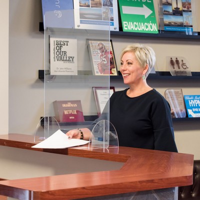 3/16" Top Line Single Panel Counter Shield B