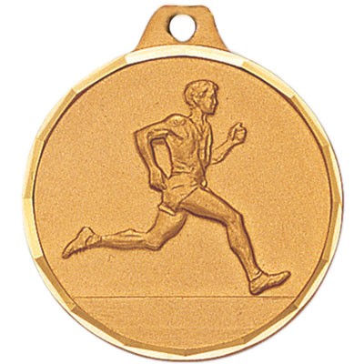 1 1/4" E Series Die Struck Track & Field Male Runner Medal