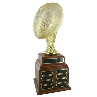 20" Gold Football Perpetual Trophy