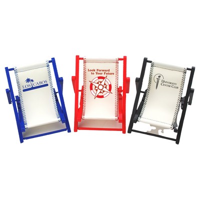 Plastic Frame Mini Beach Chair Cell Phone Holder (New Big Size)
