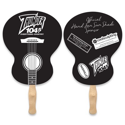 Guitar Sandwich Hand Fan