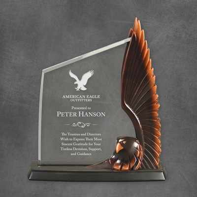 Acrylic Winged Eagle Award 9 1/4"H