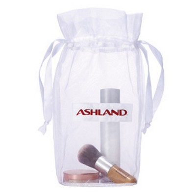 Mid Size Organza Drawstring Bag w/ Vinyl Bottom