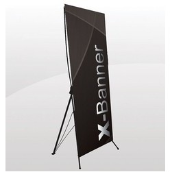 X-Banner Premium Kit, Fabric, 27.25"W x 76"H