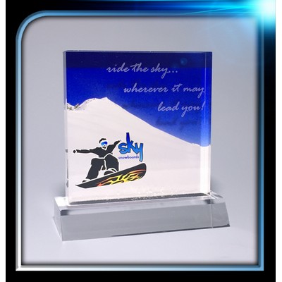 Executive Series Square Award w/Base (4"x4"x3/4")