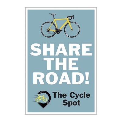 Rectangle Sticker | Square Corner | 4" x 6" | White Static | Static Back | Digital