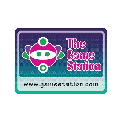 Rectangle Sticker | Round Corners | 2 1/2" x 3 1/2"| White Static | Static Back | Digital