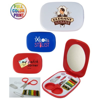 Union Printed - Sewing Kit with Mirror - Full Color Dome Print