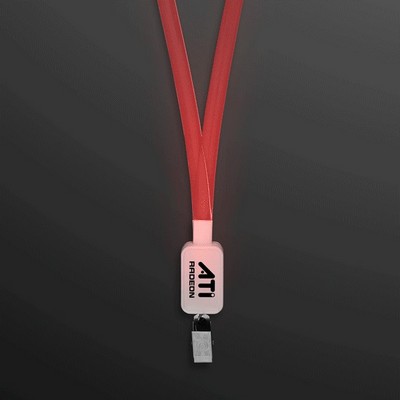 Supernova Light Lanyards, Color Change LED Badge Holders - PRINTED