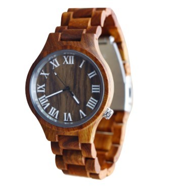 Red Zebra Wood Watch
