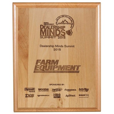 Alder Wood Plaque (7" x 9")