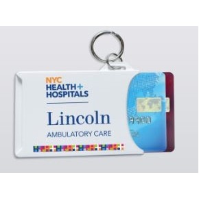 Double Card Holder w/Key Ring (Screen/Pad Print)