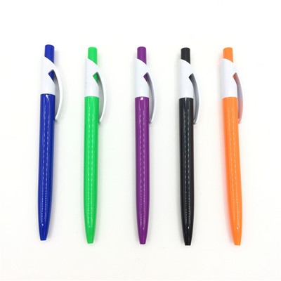 Classic Look Barrel Plastic Click Action Ball Pen