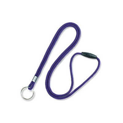 1/8" Breakaway Blank Lanyard w/Split Ring (Purple)