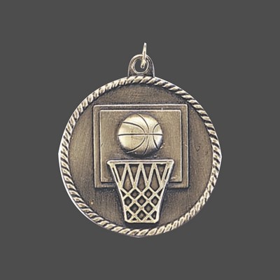 Gold Basketball Medal (2")