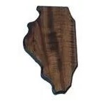Illinois State Shaped Plaque (6"x10½")