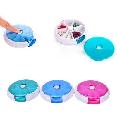 7 Days Round Pill Box
